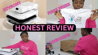 Unboxing and Pressing First Shirt / HONEST REVIEW / htvront heat press reviews/lala creative designs