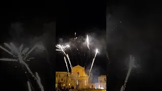 san Corrado  fuochi d'artificio rientro cattedrale di Noto 2 parte 19-2-2024