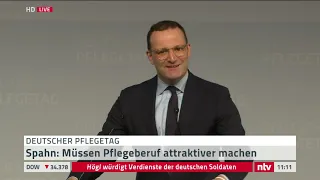 LIVE: Die Rede von Jens Spahn zum Deutschen Pflegetag