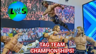 DX Vs Kenny Omega And " Hangman " Adam Paige Action Figure Match! Tag Team Championships!