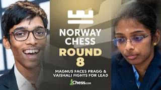 Can Magnus Avenge His Loss vs. Pragg? Anna Faces Vaishali's Challenge! Norway Chess 2024 Rd 8