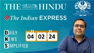RECAP DNS : The Hindu & The Indian Express Analysis | 04 February, 2024 | UPSC CSE