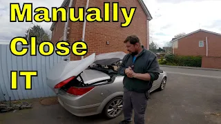 How to Manually close Astra Twintop Roof