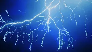 Heavy Lightning And Thunderstorm With Rain And Lightning strikes Sounds