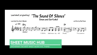 "The Sound of Silence" - Simon and Garfunkel - Sheet music video