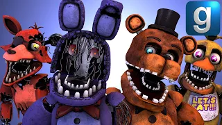 Gmod FNAF | Review | Brand New Help Wanted Withered Animatronic Playermodels & NPCs!