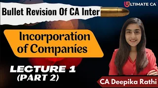 Bullet Revisions Chapter 2 | Lec 1 (Part 2) |  Companies Act | CA Inter Nov 23 Attempt