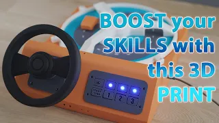 3d printed driving toy - control panel assembly