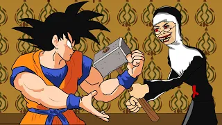 EVIL NUN THE HORROR GAME ANIMATION #3 : GOKU Vs Evil Nun