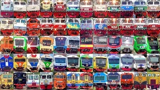 Konser Semboyan 35 Kereta Api Remake Part 1 | Indonesia Railways Train Horn Collection