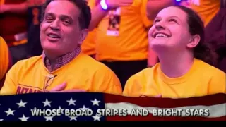 Fans Sing National Anthem Cavs vs Hawks NBA Playoffs 2016