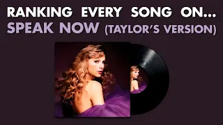 Ranking EVERY SONG On Speak Now (Taylor's Version) By Taylor Swift 💜