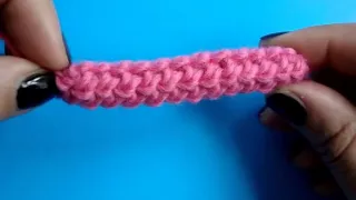 Пятигранная гусеничка - Мастер класс 7 - Crochet cord