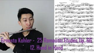 E. Kohler - 25 Romantic Etudes Op. 66 12. Hand in Hand