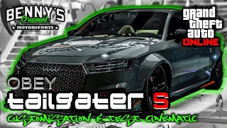 Obey TAILGATER S 🇩🇪 (Audi RS3 Sedan) Customisation & Test Cinematic GTA Online