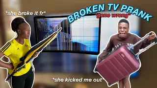 EPIC Broken TV prank on my African mom