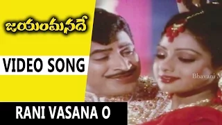 Rani Vasana Video Song || Jayam Manade Movie Songs || Krishna, Sri Devi