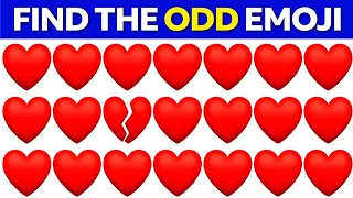 Find The Odd One Out | Find The Odd Emoji |Easy, Medium, Hard & Impossible #6 | Emoji Quiz😇😊