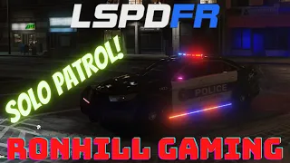 Former IRL Officer plays GTAV as Police Officer | GTAV LSPDFR | Los Santos Solo Patrol