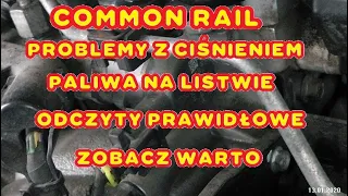 EXPERT Problem z ciśnieniem paliwa common rail defect pomiary i testy ciśnienia oraz otwarcie zaworu