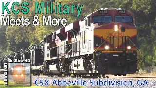 [7n][4k] KCS Military Train, Meets & More on the CSX Abbeville Sub, GA 10/14-27/2020