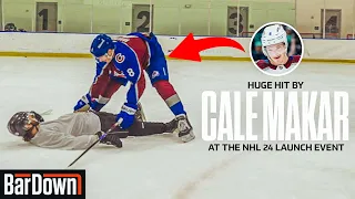 GETTING ROCKED BY CALE MAKAR AT NHL24 LAUNCH EVENT
