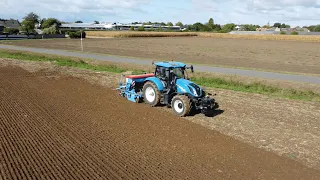 New Holland T6 180 + Lemken Saphir 9  |  4k