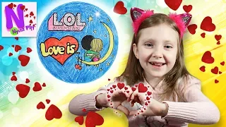 Бумажные сюрпризы LOL Surprise Love is ❤️ Самодельный ЛОЛ на День Святого Валентина! Nyuta Play