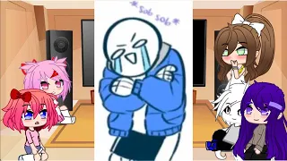 DDLC reacts to Sans | Undertale | read desc