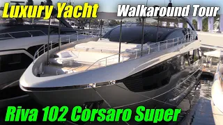 Really Impressive ! 2023 Riva 102 Corsaro Super Luxury Yacht