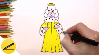 How to Draw a King (The Bremen Musicians) | Draw King step by step