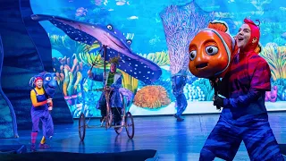 Finding Nemo: The Big Blue… and Beyond! full show wide stage view