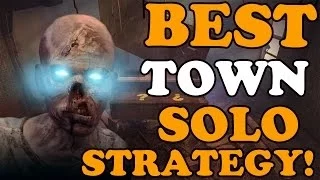 Black Ops 2 Zombies: BEST TOWN High Round Solo Strategy! (BO2 Zombies Gameplay)