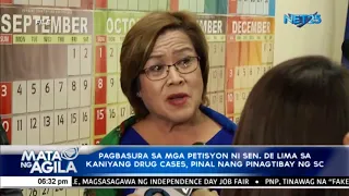 SC denies with finality De Lima's plea vs arrest warrant issued vs her over drug raps