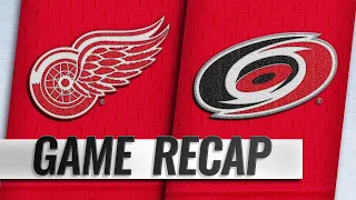 Bernier makes 38 saves as Red Wings topple Hurricanes