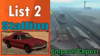 GTA San Andreas - Import/Export (List 2) - Stallion