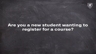 Course Registration for New Students