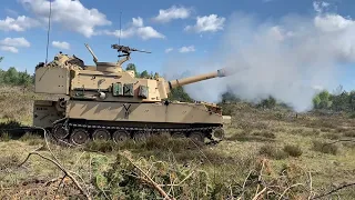 Soldiers Fire M109 Paladin Howitzer - DF21