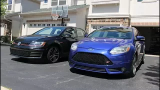 Which is faster? Ford Focus ST vs Volkswagen Golf GTI