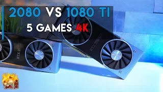 RTX 2080 vs GTX 1080 Ti in 5 games 4K