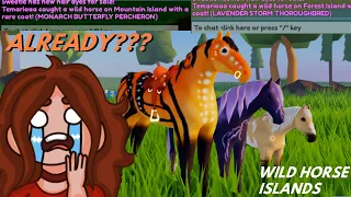 I CAUGHT all of the NEW EVENT HORSES in WILD HORSE ISLANDS on ROBLOX (Spring Event 2023)