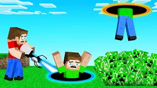 5 NEW Portal Gun TROLLS in Minecraft!