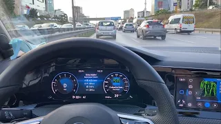 2021 GOLF 8 R LİNE 1.5 ETSİ İLE 200 KM İSTANBUL İZMİT GEZİSİ , NEW GOLF R LİNE POV TEST DRİVE