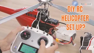 RC HELICOPTER TUTORIAL: How to set up Fly Wing Bell 206 complete demo-  Banggood RC Store