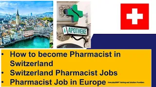 How to become Pharmacist in Switzerland | Switzerland Pharmacist Job, Pharmacist Jobs in Europe