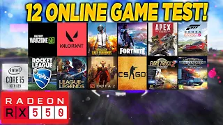 RX 550 + İ5 10400F 12 Online Game Test 2024