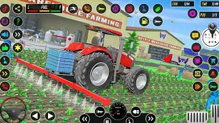 Heavy Tractor Trolley Game 3D | Tractor Game Simulator | Tractor Farming Game | Farming Game  #59