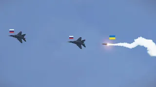 Two Russian MiG-29s shot down by Ukrainian military tracked missiles | ARMA
