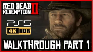 RED DEAD REDEMPTION 2 [4K HDR PS5] Walkthrough Part 1 COLTER - No Commentary