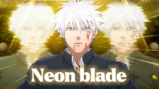 Gojo vs toji || neon blade || edit amv ||